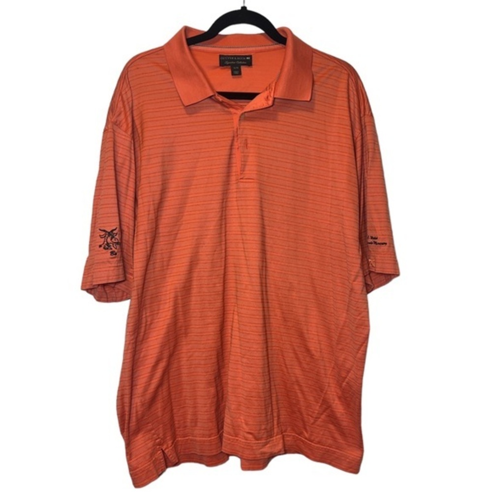 Cutter‎ & Buck Signature Collection Men Short Sleeve Polo Sz XL Mercerized Coton